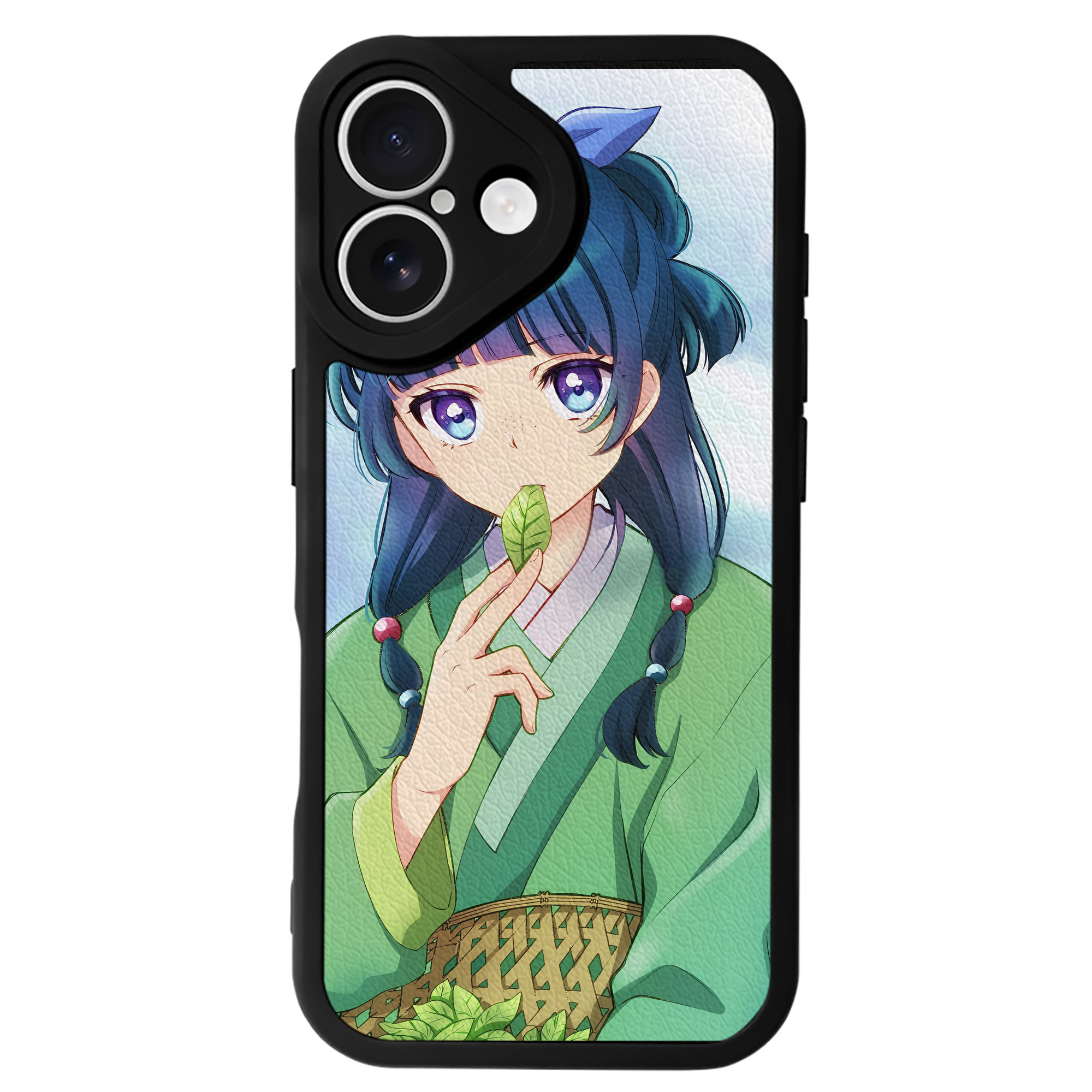 （画像用） 薬屋のひとりごと The Apothecary Diaries 【iPhone 16シリーズ対応】シリコンスマホケース（レザー調） 材質：シリコン